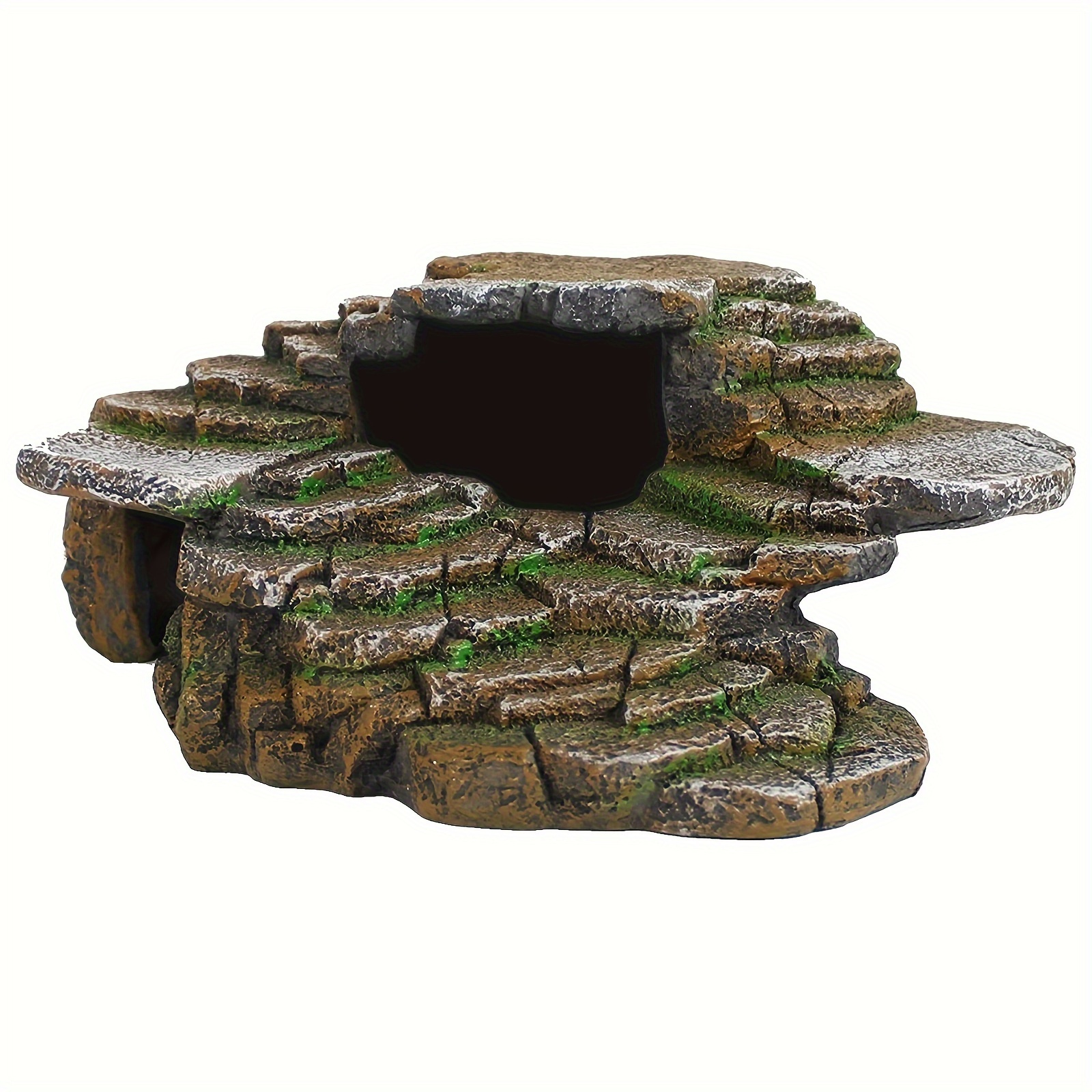 Turtle Drying Platform Simulation Rock Tree Bark Floating Hide