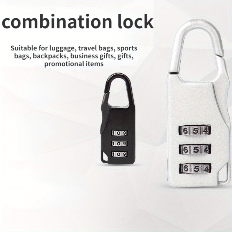 Combination Lock Luggage Fixed Lock Travel Combination Box - Temu