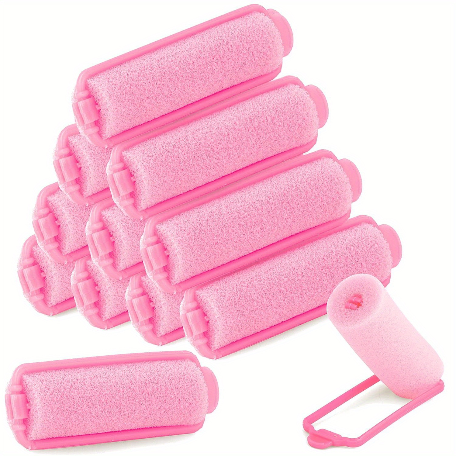 

12pcs/set Foam Hair Roller Set, Heatless Hair Curlers To Sleep In Overnight, Soft Wave Hair Curlers For Short And Medium Hair