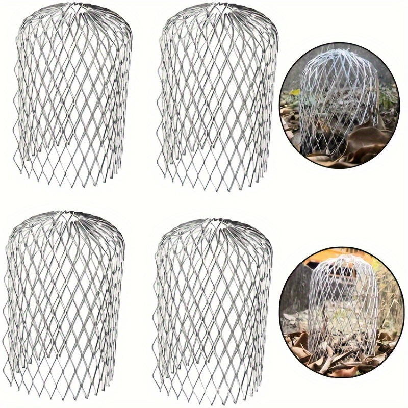 

4pcs Gutter Blocking Leaves, Anti-blocking Pipe Aluminum Mesh Water System, Pipe Prevent Blocking Leaves, Drain Filter Cap Anti-leaf Filter