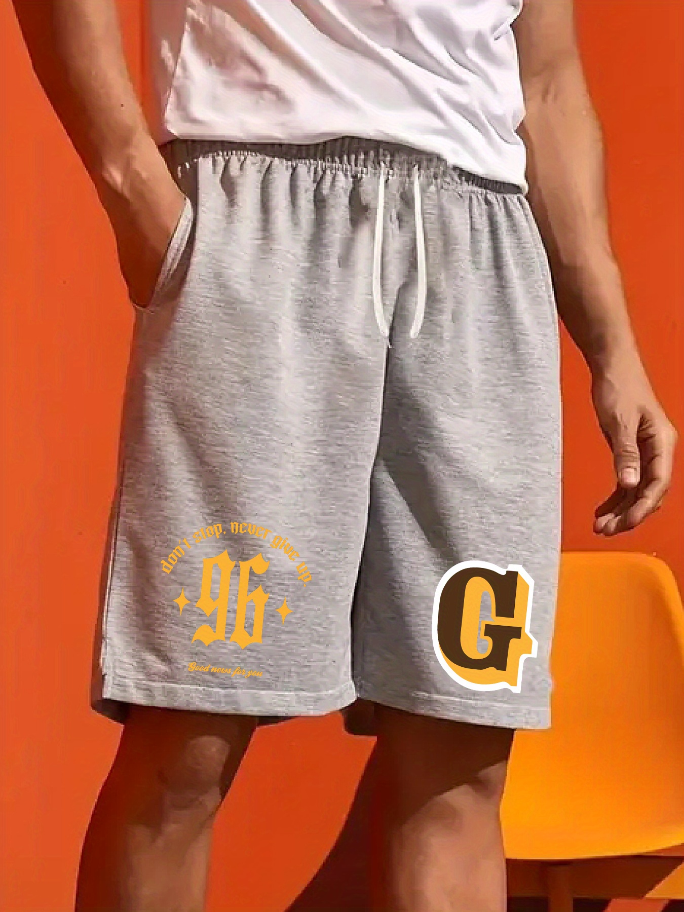 G Print Men's Drawstring Pants Casual Simple Style Comfy Temu New Zealand