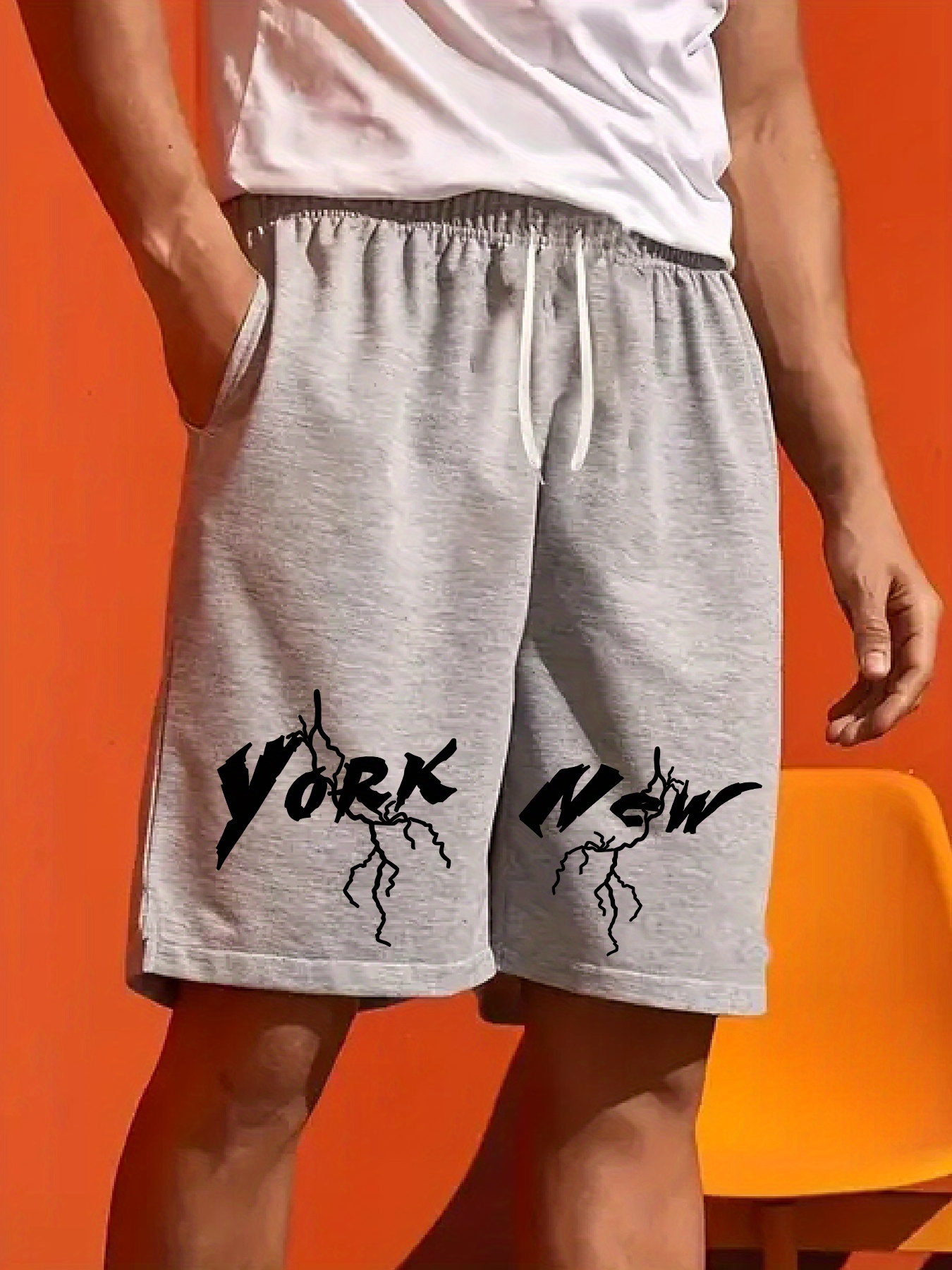 men's casual drawstring shorts pockets comfy loose fit Temu Bahrain