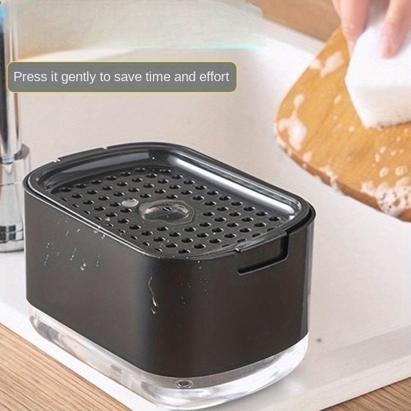 Jabonera Creativa Cocina Limpiador Estropajo Automática - Temu