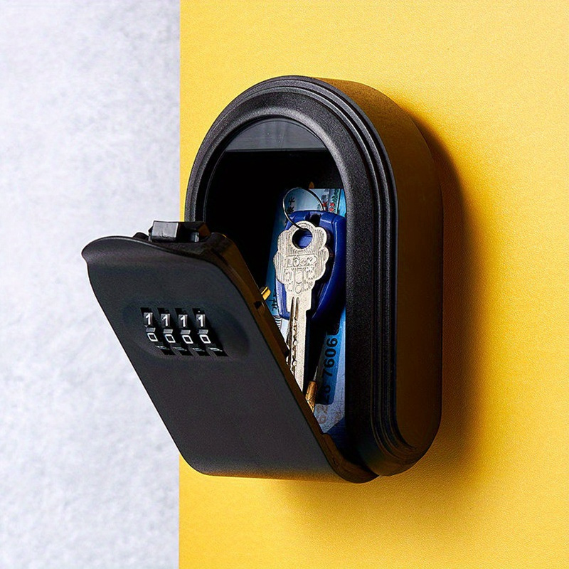E-shop Schlüsselkasten aus Kunststoff für Gästehäuser, Passwortschloss, Schlüsselaufbewahrung, Schlüsselbox, mit Installationszubehör, geeignet für
