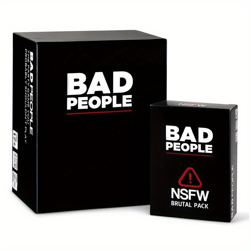 Bad People Cards Game Family Party Basics Edition Adult Gathering