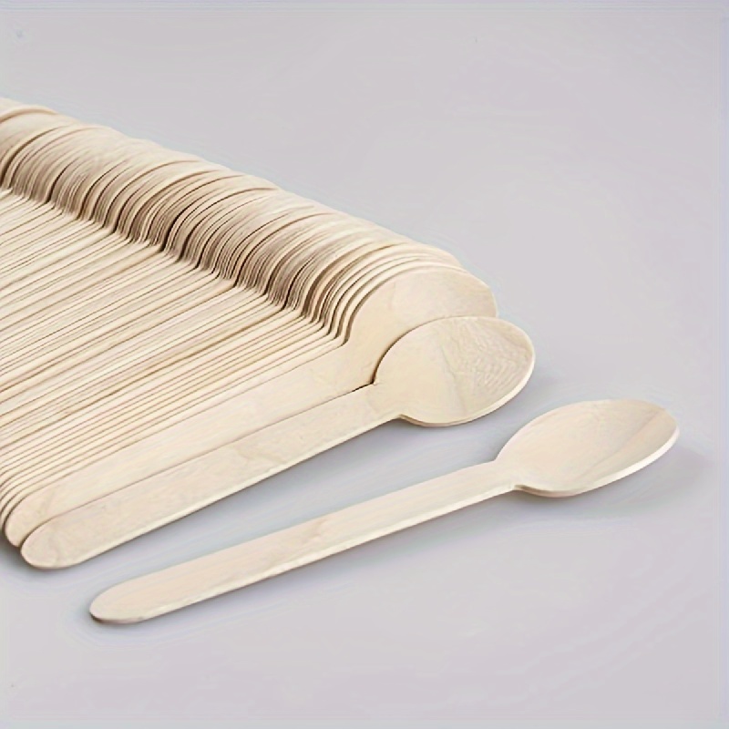 5000 cucharillas postre madera encerada 12,5 cm