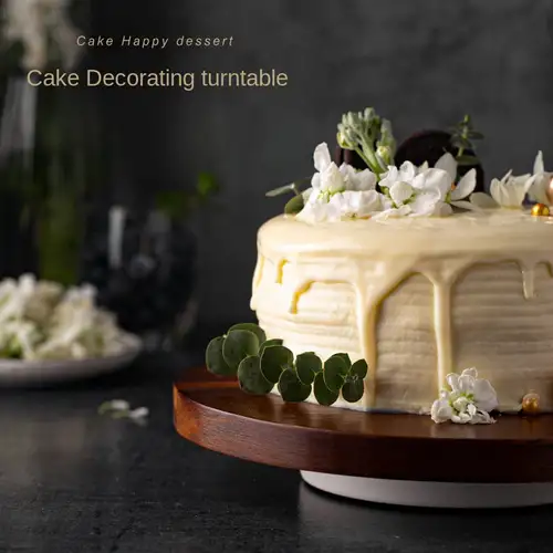 Rotating Cake Turntable Turns Smoothly Revolving Cake Stand - Temu United  Arab Emirates