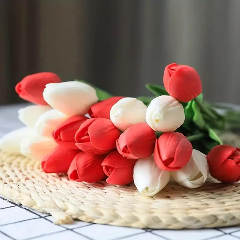 Flowers For Decoration Online PU Artificial Tulip Real Touch Bouquet Fake  Flower For Wedding Party Christmas Home Garden Gift Decor From Jaydaxia,  $12.63