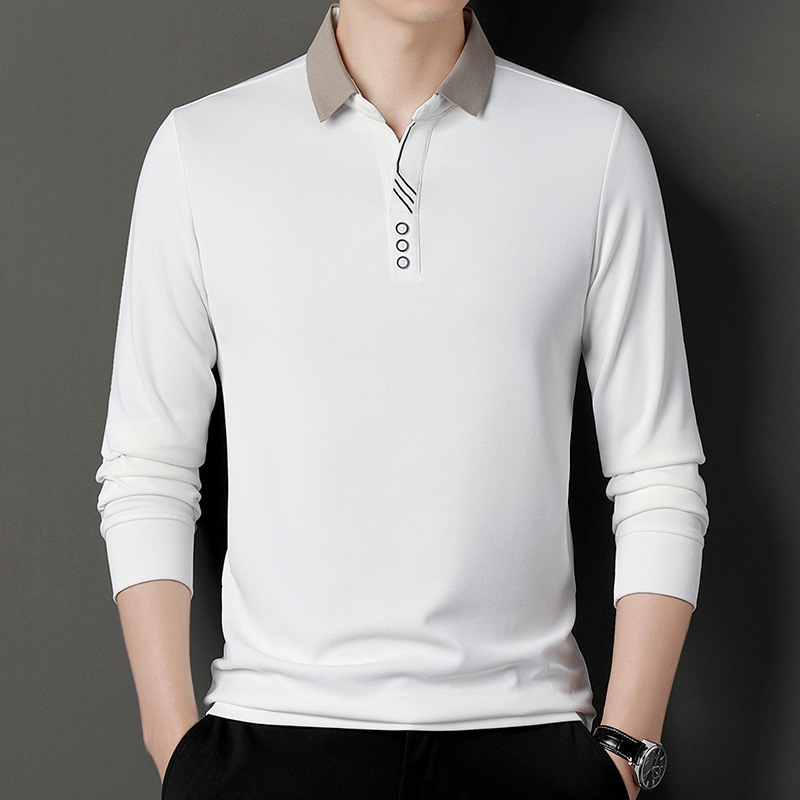

Men's Casual Classic Design Lapel 1/4 Button Lapel Long Sleeve Shirt For Business Leisure Activities