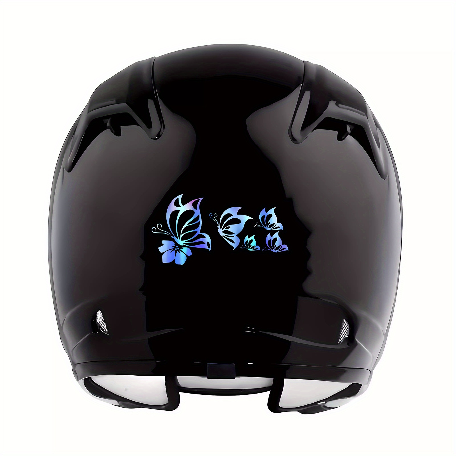 Aufkleber-FRAUEN HELM BLUMEN-Dekoration für Roller Helm Auto