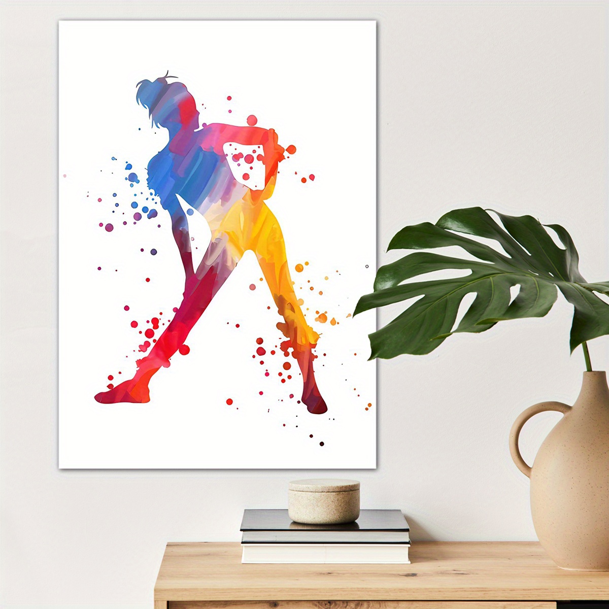 

1pc Fitness Character Poster Canvas Wall Art For Home Decor, Sport Lovers Poster Wall Decor High Quality Canvas Prints For Living Room Bedroom Kitchen Office Cafe Decor, Perfect Gift And Decoration