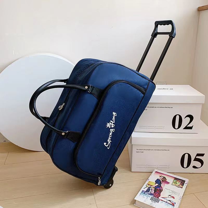 large capacity travel luggage bag wheels versatile Temu Philippines