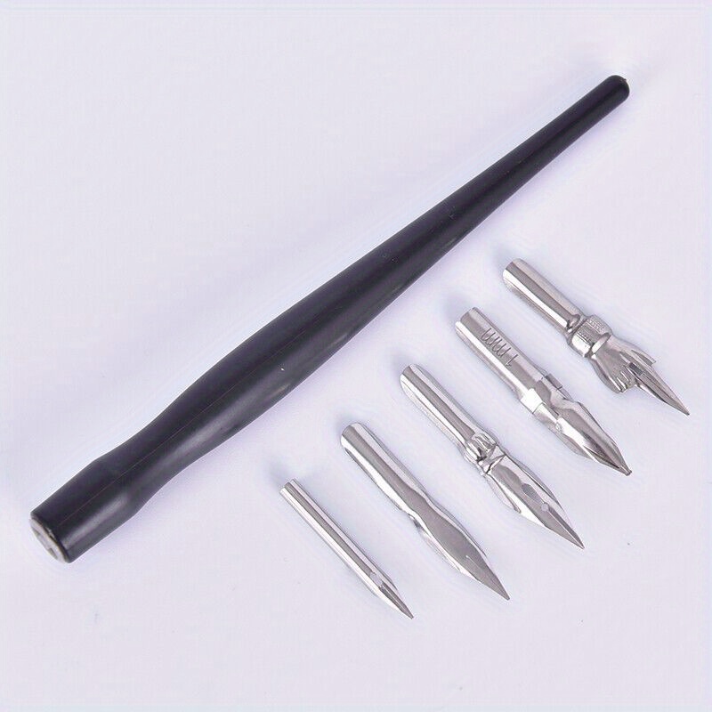 

6pcs/1set Include 5 Nib With 1 Holders Anime Pen Tip Pen Set Calligraphy Drawing Kit Tool Set