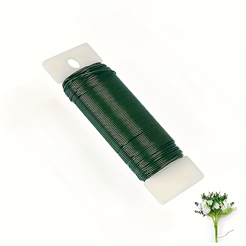 TEMU 1/3pcs Green Floral Wire, Flexible Paddle Wire Flower Shop Wire Green Wire Suitable For Crafts, Christmas Wreaths, Flower Wreaths, And Flower