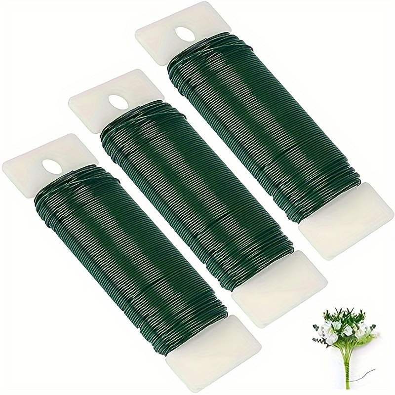 

1/3pcs Green Floral Wire, Flexible Paddle Wire Flower Shop Wire Green Wire Suitable For Crafts, Christmas Wreaths, Flower Wreaths, And Flower Arrangements