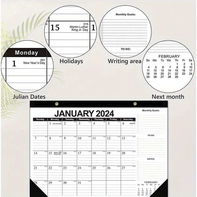 Mini calendrier de bureau pour la maison et l'école, calendrier de