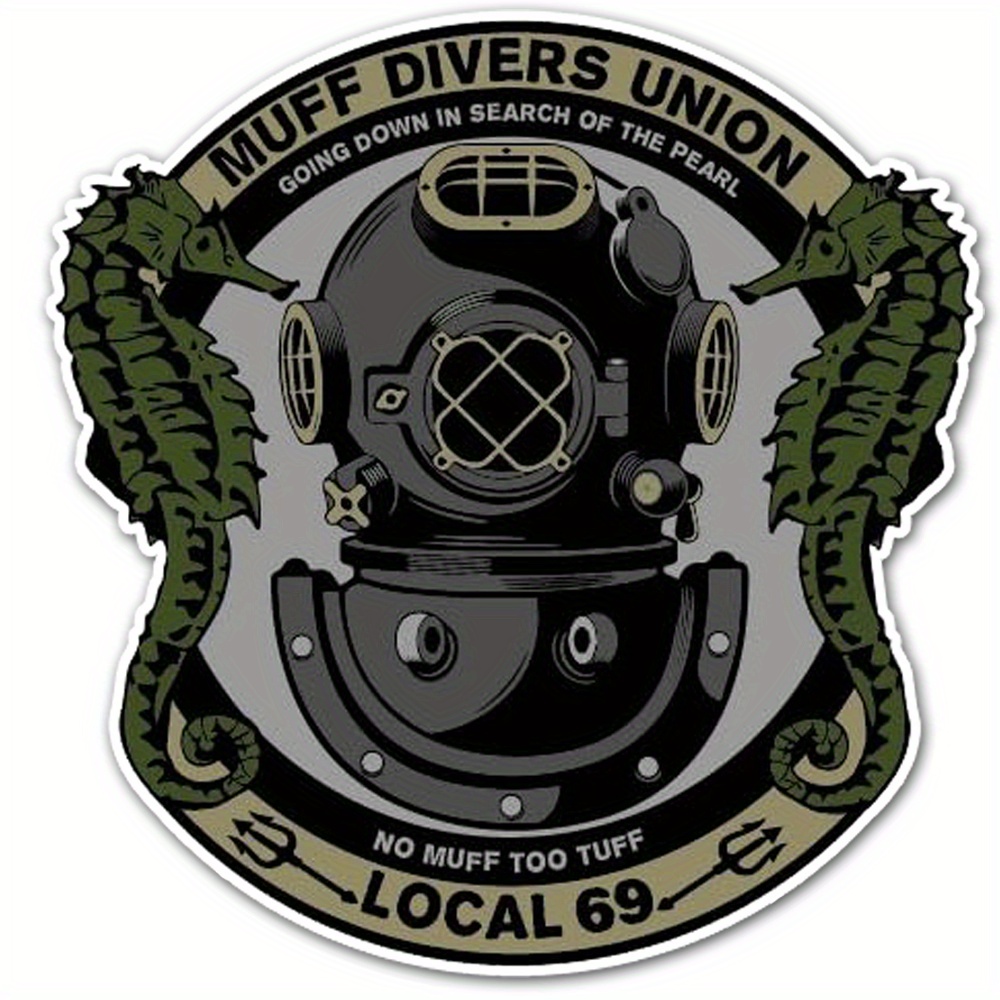 F bomb Morale Gear Muff Diver's Union Waterproof Car Sticker - Temu