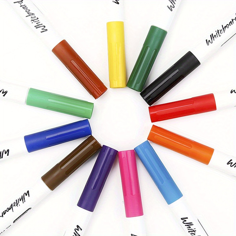 12 Color/set Penna Lavagna Magnetica - Forniture Per Ufficio E Scuola -  Temu Italy