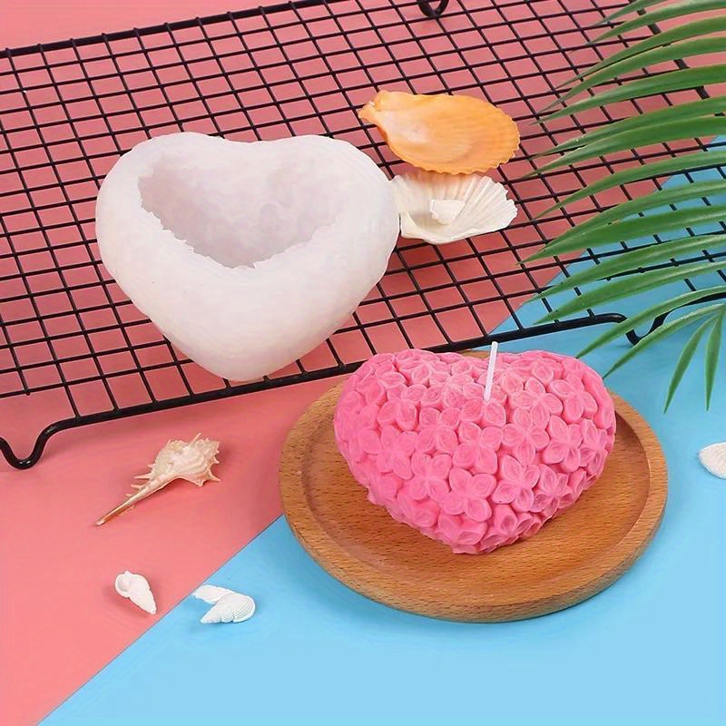 Stampi per candele a forma di cuore per candele fai da te in silicone per  realizzare candele profumate sapone fatto a mano decorazione domestica