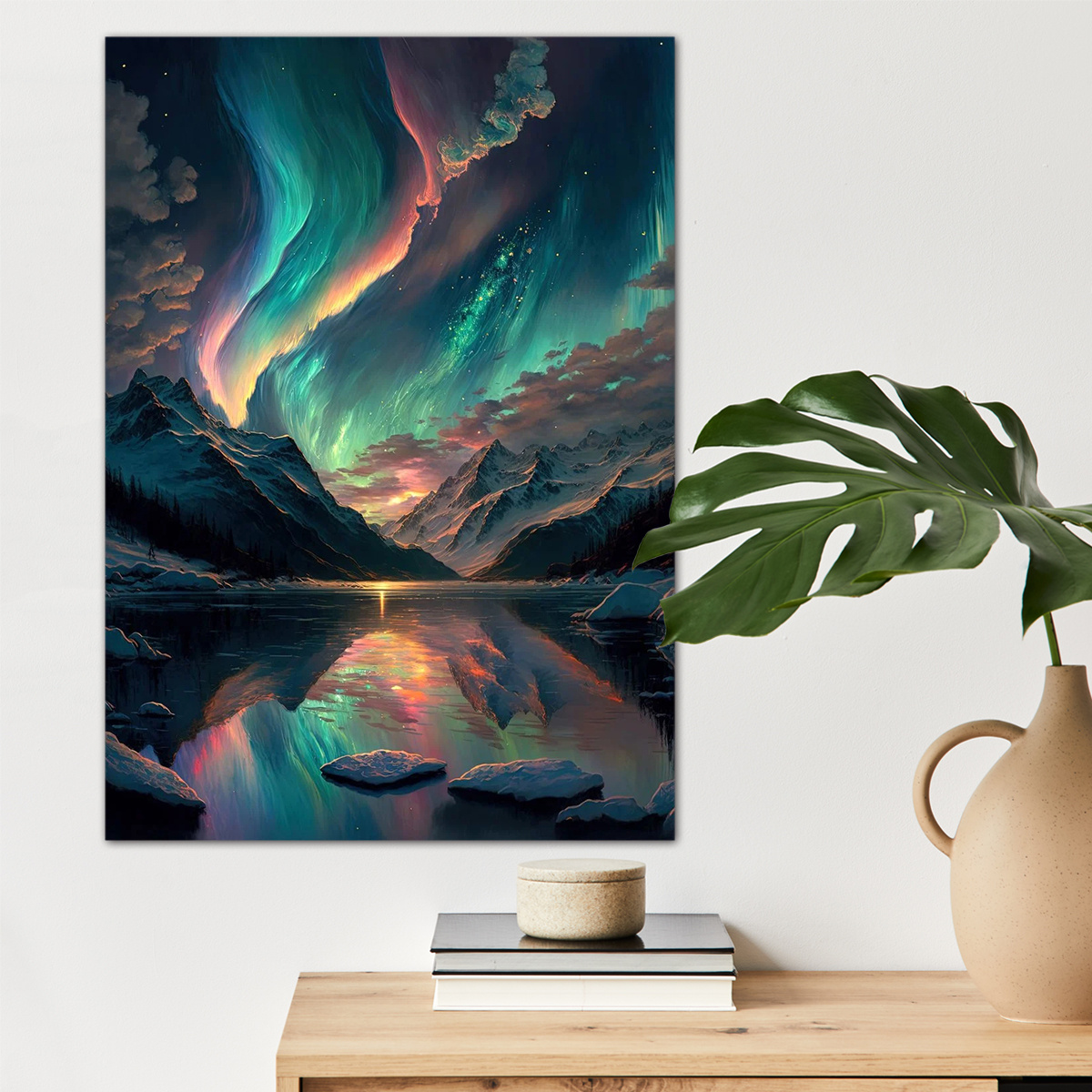 Northern lights in Iceland, Posters, Art Prints, Wall Murals