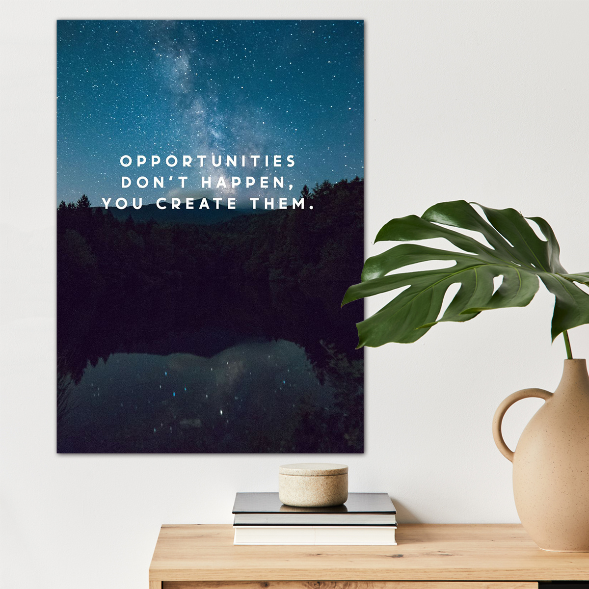

1pc Opportunities Quote Poster Canvas Wall Art For Home Decor, Motivational Poster Wall Decor High Quality Canvas Prints For Living Room Bedroom Kitchen Office Cafe Decor, Perfect Gift And Decoration