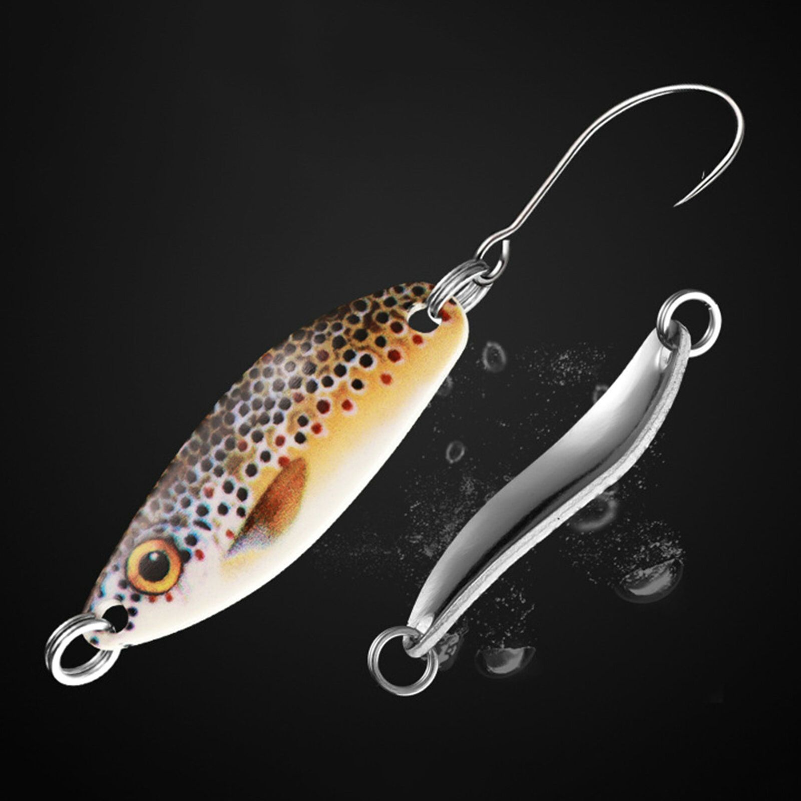 Crown Laser Holographic Hot Foil Fishing Spoons Long Casting Bait