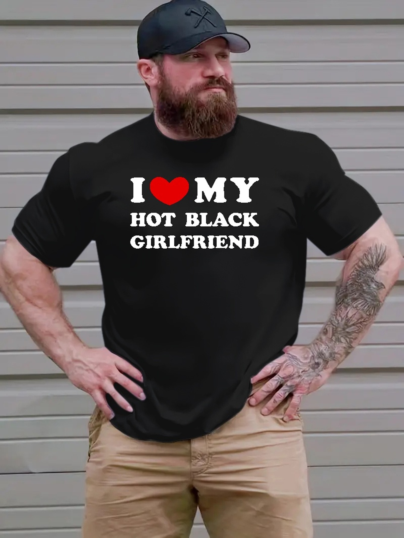 i Love My Hot Girlfriend'' Stampa T shirt Ampia Grafica - Temu Italy