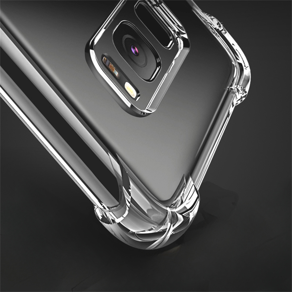 

Transparent Silicone Shockproof Phone Cover For Samsung Galaxy S8 Plus/s8 Sm-g950p Phone Shell Anti Fingerprint Tpu 4 Corner Airbag Phone Case