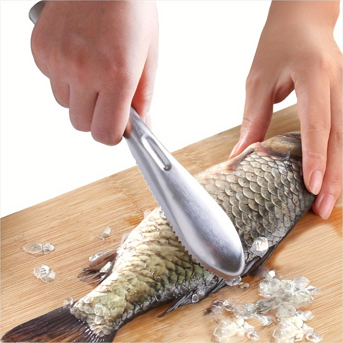 Restaurant Stainless Steel Fish Scale Scraper Anti Slip Fish - Temu