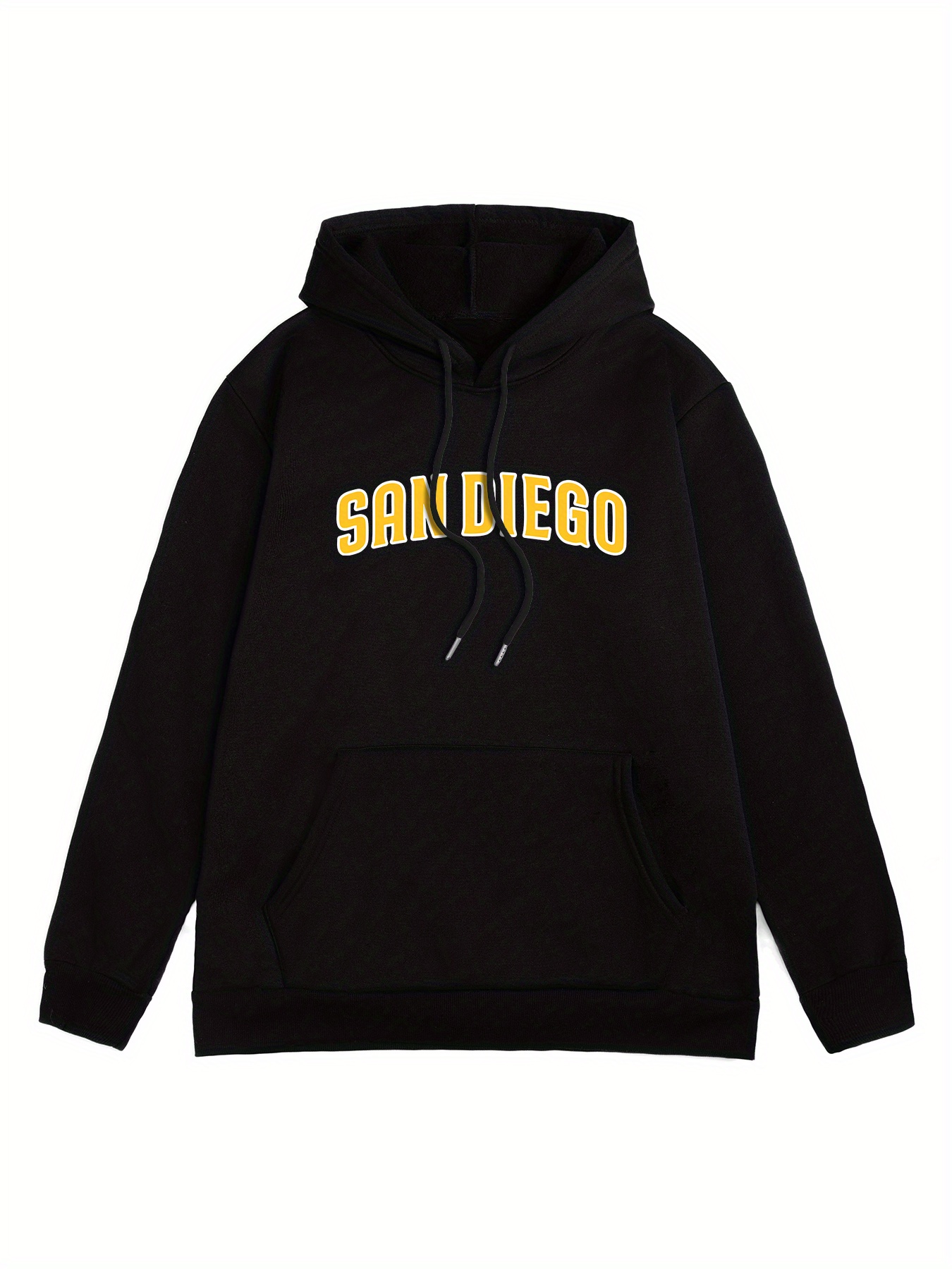 Black And Yellow Hoodie - Temu