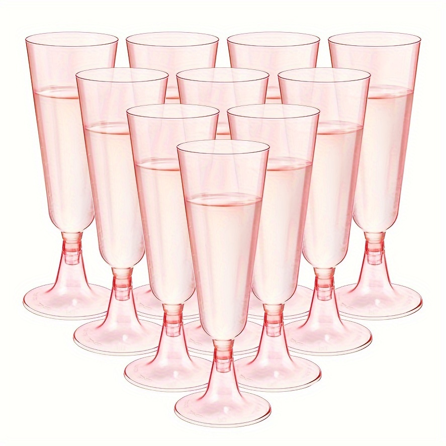 Party Essentials copas de champán de plástico duro, de 4 onzas, dos  unidades, Transparente