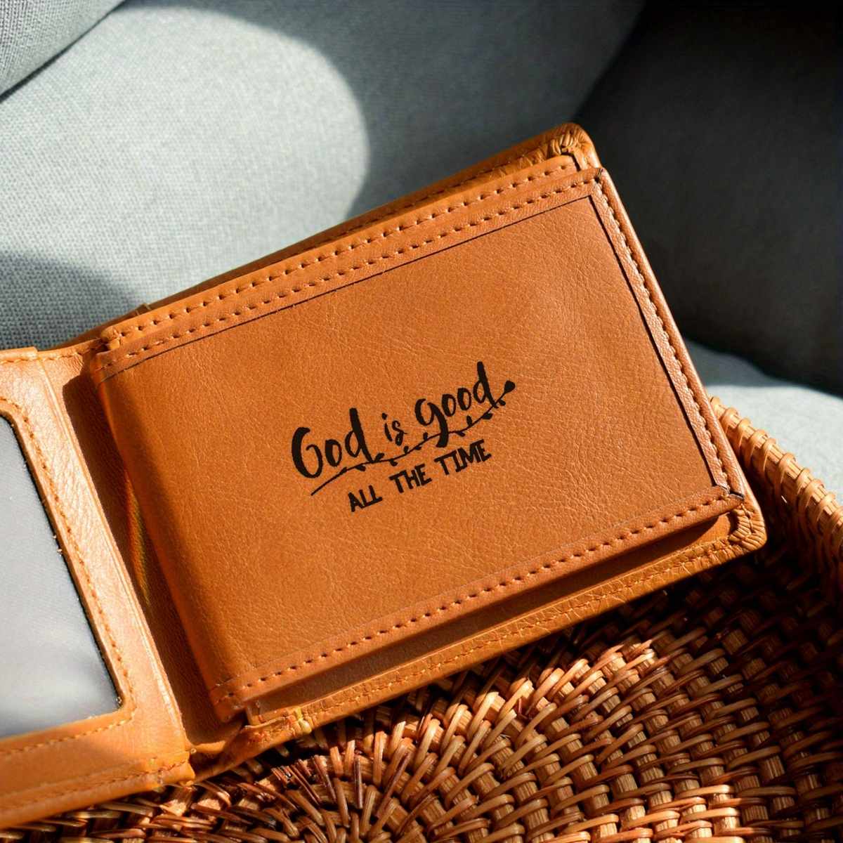 Personalised Leather Wallet With RFID Protection