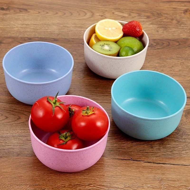 

4pcs Mixed Colors Rice Bowls - Perfect Tableware Set For Restaurant