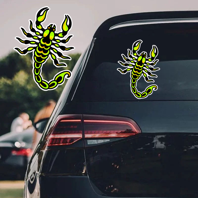 

Green Scorpion Spirit, Matte Stickers, Vinyl Waterproof Stickers Decal, Car Laptop Wall Window Bumper Stickers