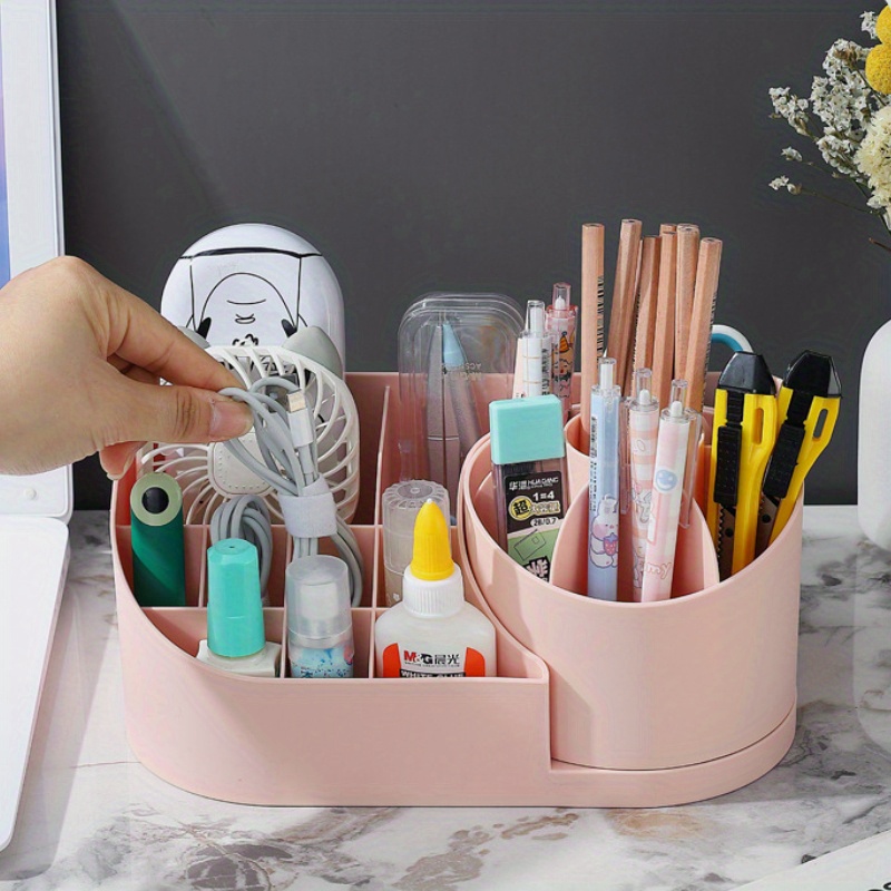 Desktop Rotating Cosmetic Storage Box Multi function Make - Temu