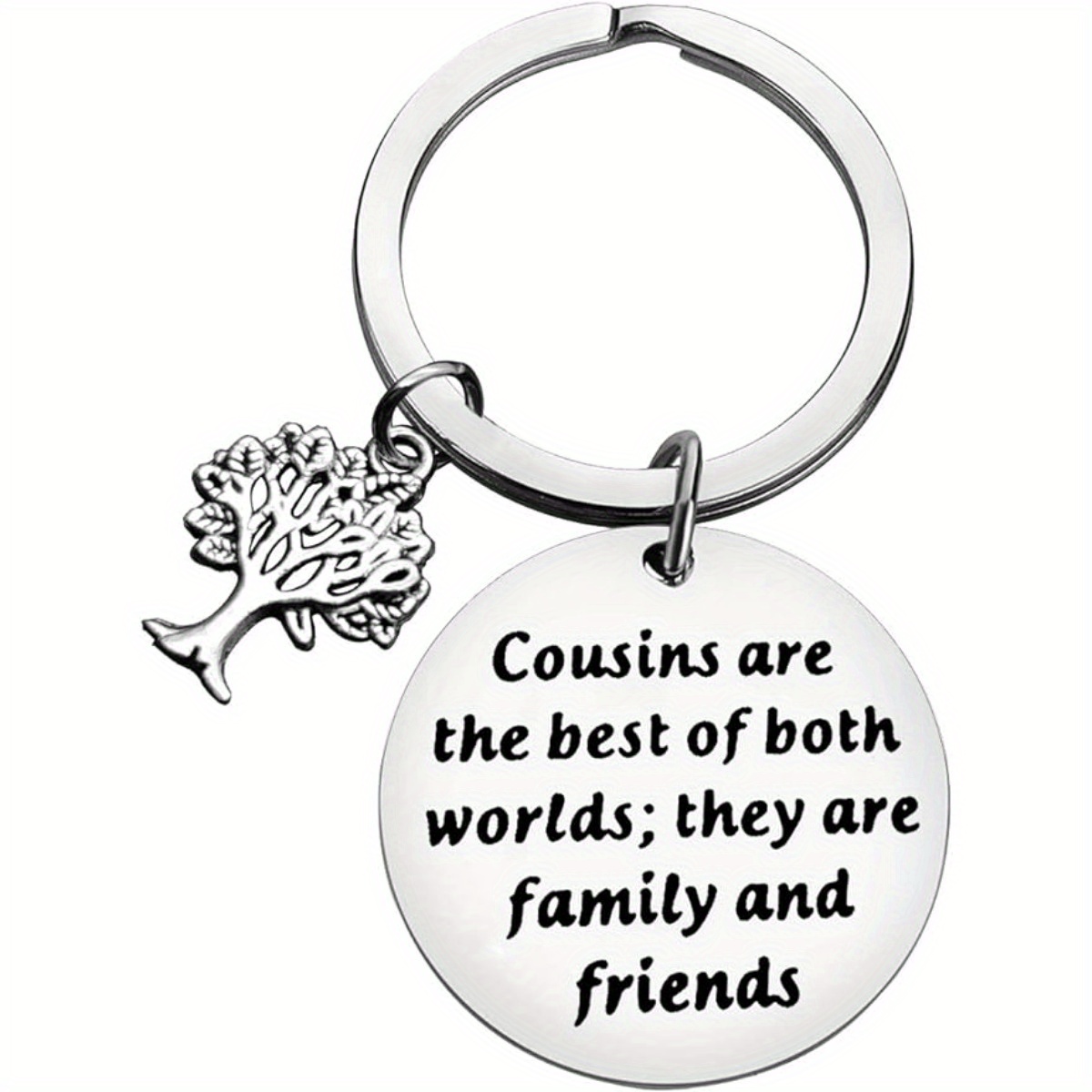 

1pc Cousins Gift Keychain Cousins Are The Best Of , Cousin Appreciation Gift Graduation Gift Christmas Birthday Gift For Cousins