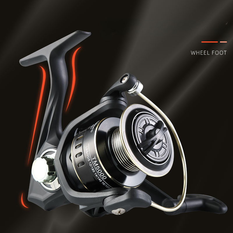 Ha Spinning Reel Metal Line Spool Foldable Handle Fishing - Temu