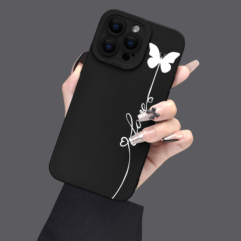 

Butterfly Pattern Phone Case Full-body Protection Shockproof Anti-fall Tpu Soft Rubber Case For Iphone 15 14 13 12 11 Xs Xr X 8 7 S Mini Plus Pro Max Se For Samsung Galaxy S A