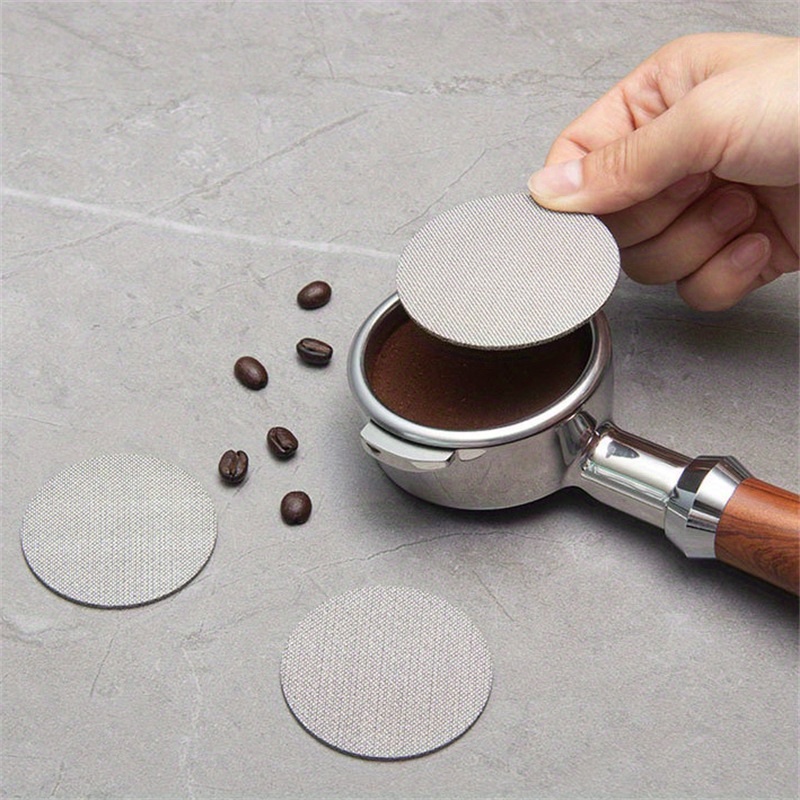 

51mm/54mm/58mm Reusable Coffee Filter Screen Mesh, 316 Stainless Steel Portafilter Barista Coffee Making Puck Screen For Espresso Machine Mesh Machine Second Diversion Screen