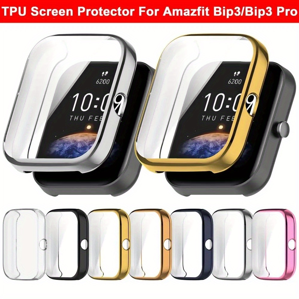 Pc Protective Case+glass Amazfit Bip 5 Full Screen Protector - Temu