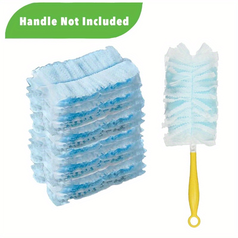 

10pcs Microfiber Cleaning Brush Heads - Replacement For Laundry, Furniture, Car & Keyboard - Handle Not Included