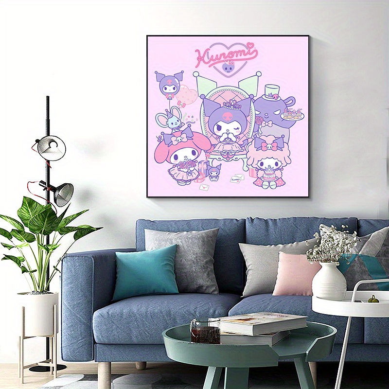 3pcs Cartoon Canvas Poster, Hello Kitty Posters And Prints, Sanrio Anime  Art Wall Painting, Ideal Gift For Children's Room, Kids Bedroom, Living Room