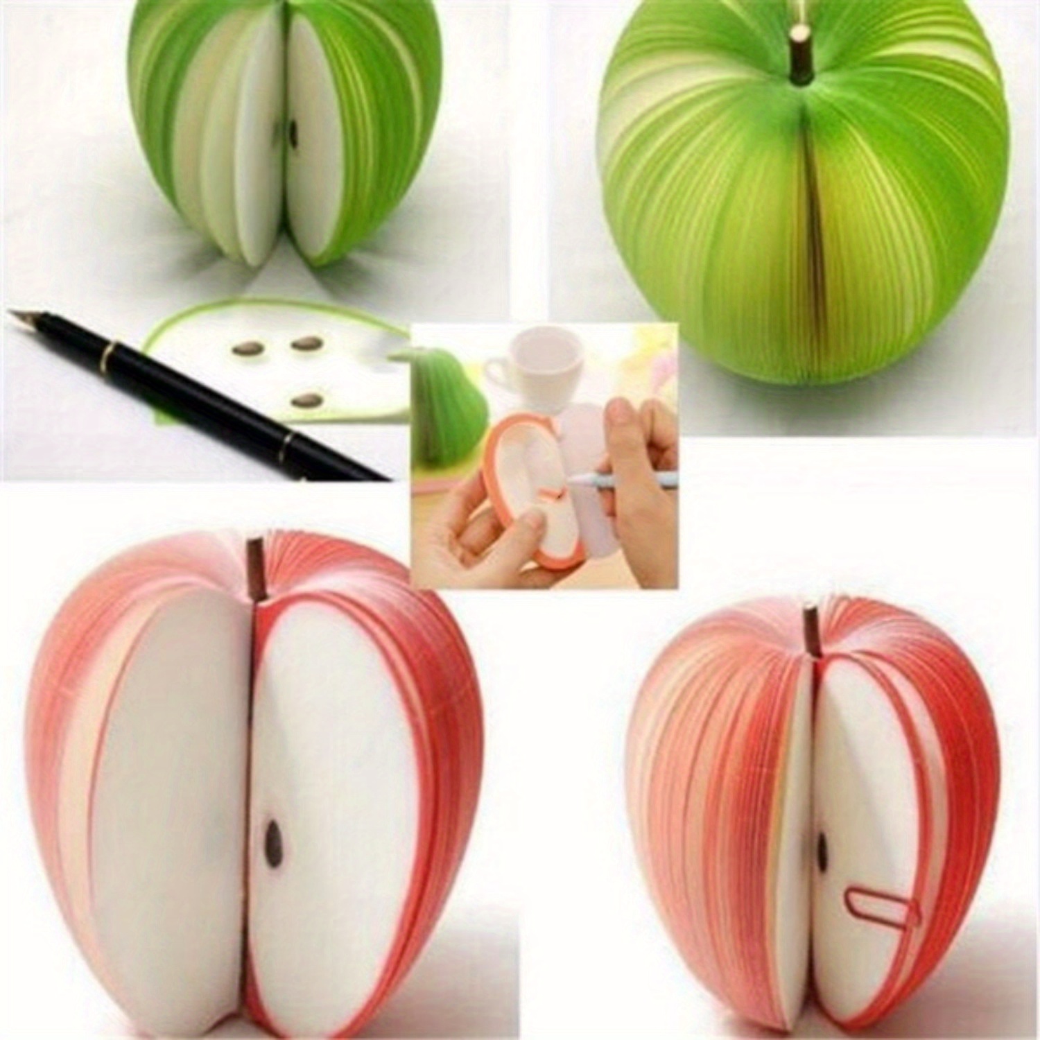 

1pc Fruit Style Sticky Notes, Memo Pad, Creative Office Stationery Sticky Notes, 80 Sheets/pad