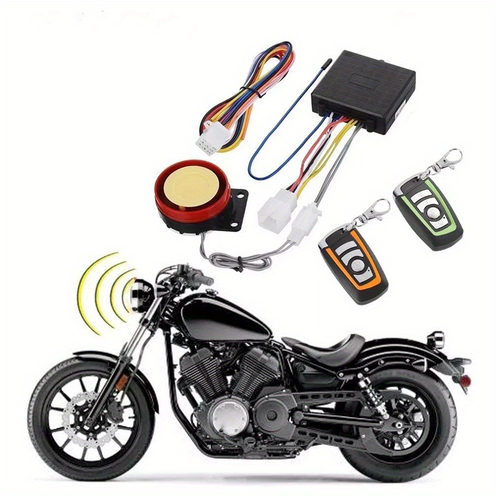 

Motorcycle Scooter Remote Control Alarm Security System Engine Start Motorcycle Device 5-level High-sensitivity Wireless For Atv