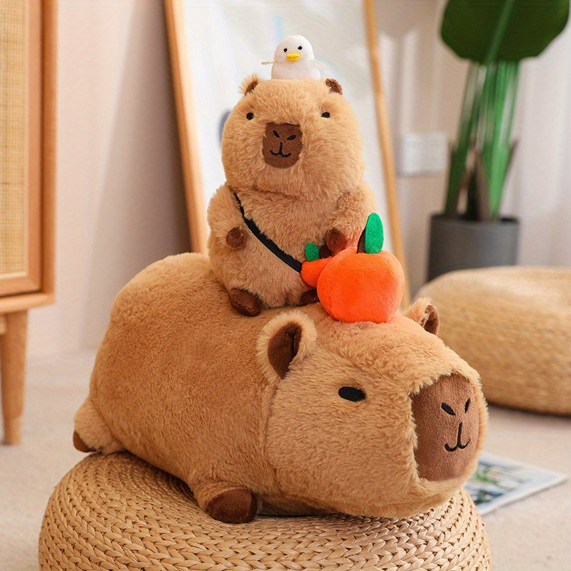 Cute Capybara Plush Toy great Background Decoration Taking - Temu