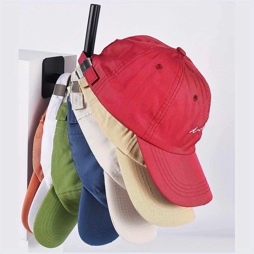 1pc Hat Rack For Baseball Hats Adhesive Hat Hooks For Wall Hat Hanger  Storage Hat Organizer No Drilling Hat Holder For Door Closet