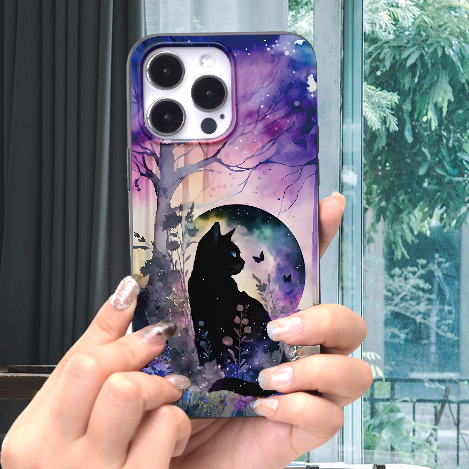 

Galaxy Cat Print Mobile Phone Case Protective Phone Case Suitable For 15/14/13/12/11/xs/xr/x/se2/se3/8/7/pro/max/plus/ultra/promax