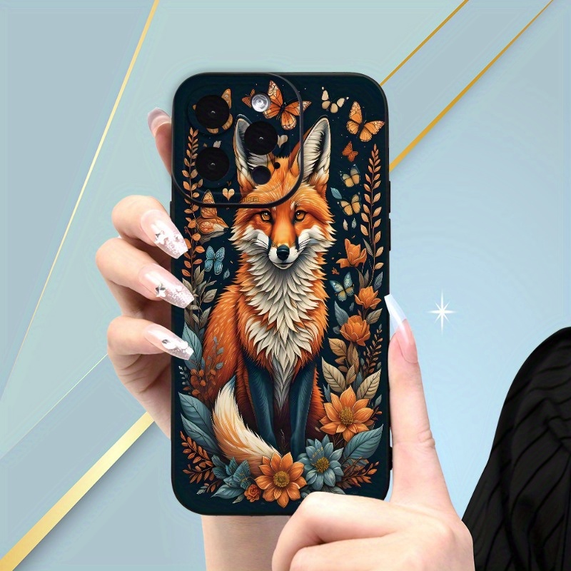 

Eyes Soft Phone Case With Fox Uv Printing Matte Phone Cover 360 Degree Full Protection For 11 12 13 14 Pro Max 15 Xr X/xs 7 8 Plus Se Mini Smartphone