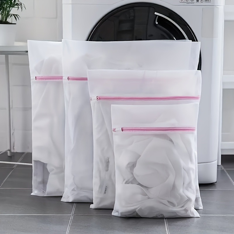 7Pcs/Set Mesh Zipped Laundry Bag Polyester Net Anti-Deformation