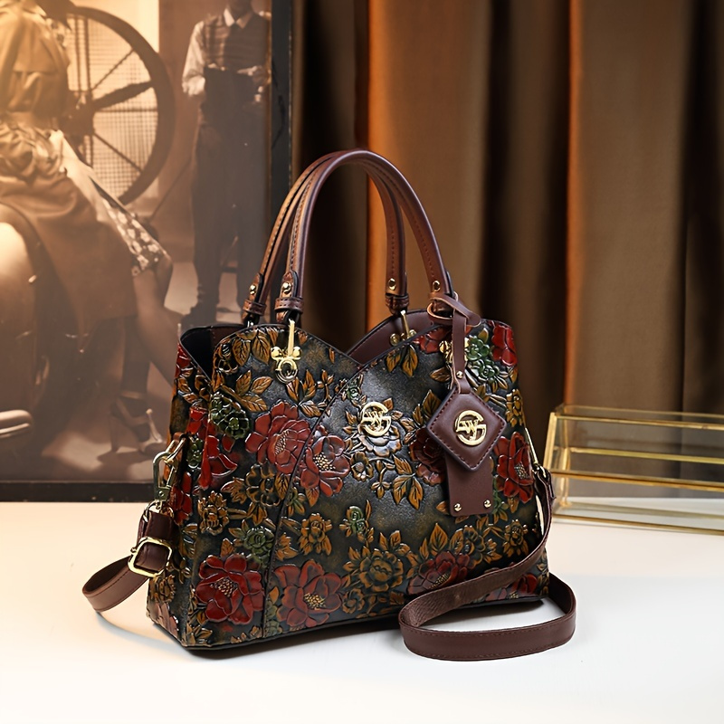 Ladies Purse Timeless Designer Bags Vintage Floral Handbag Women